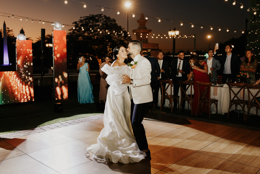 Bride and grooms first dance 