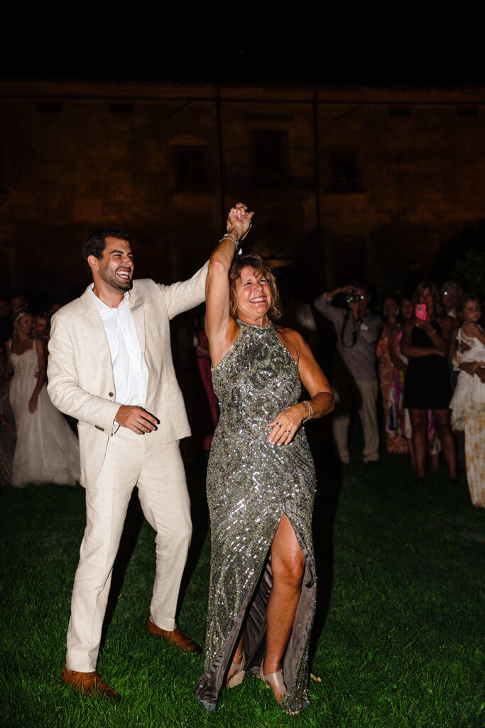 mother and son dance at wedding 